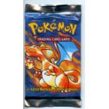 Pokemon TCG - Sealed Charizard Artwork Base Set Booster Pack 4th Print Sealed - Base Set -