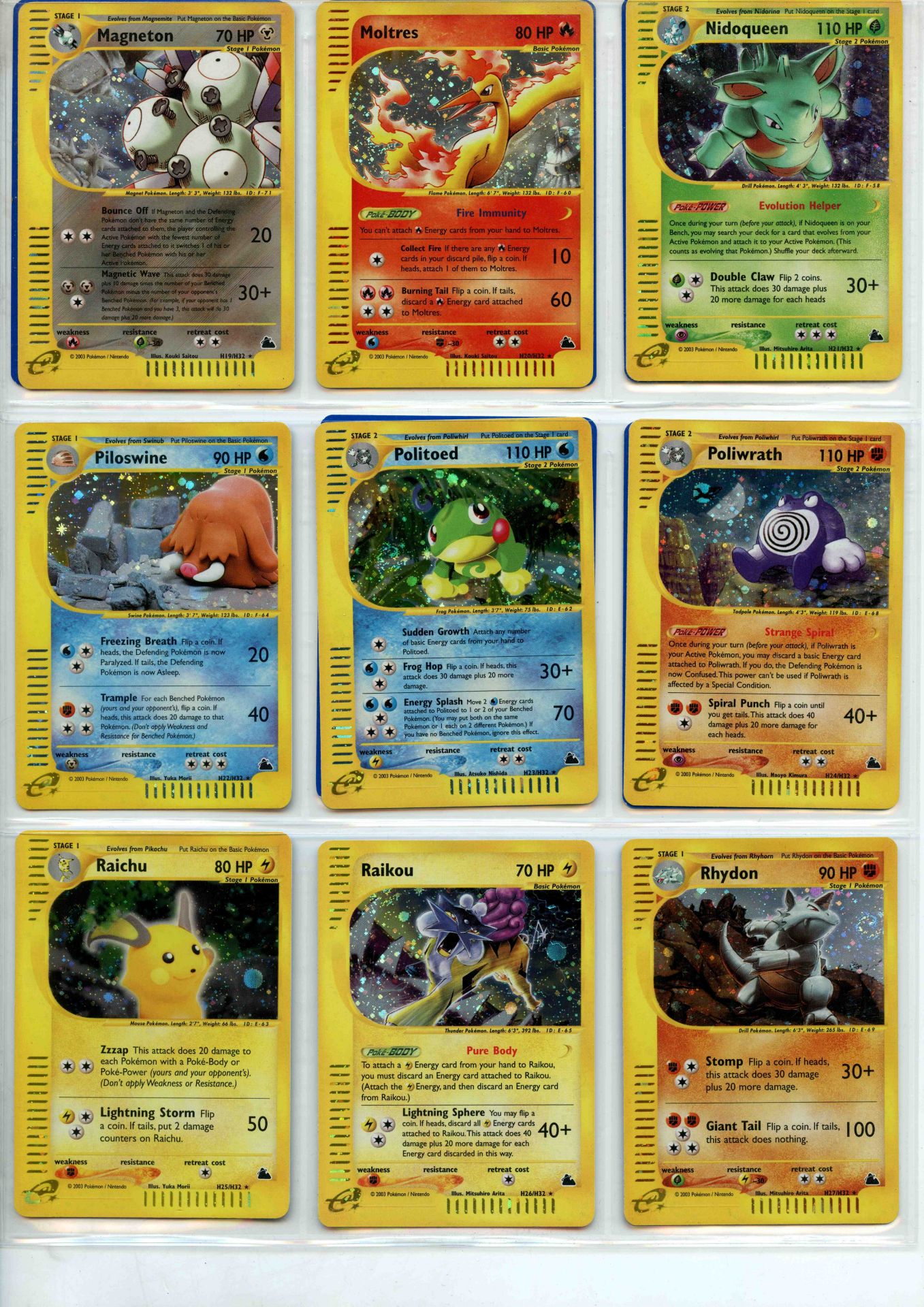 Pokemon TCG - Skyridge Master Set- Complete Set - This lot contains a complete Pokemon Skyridge - Bild 3 aus 43