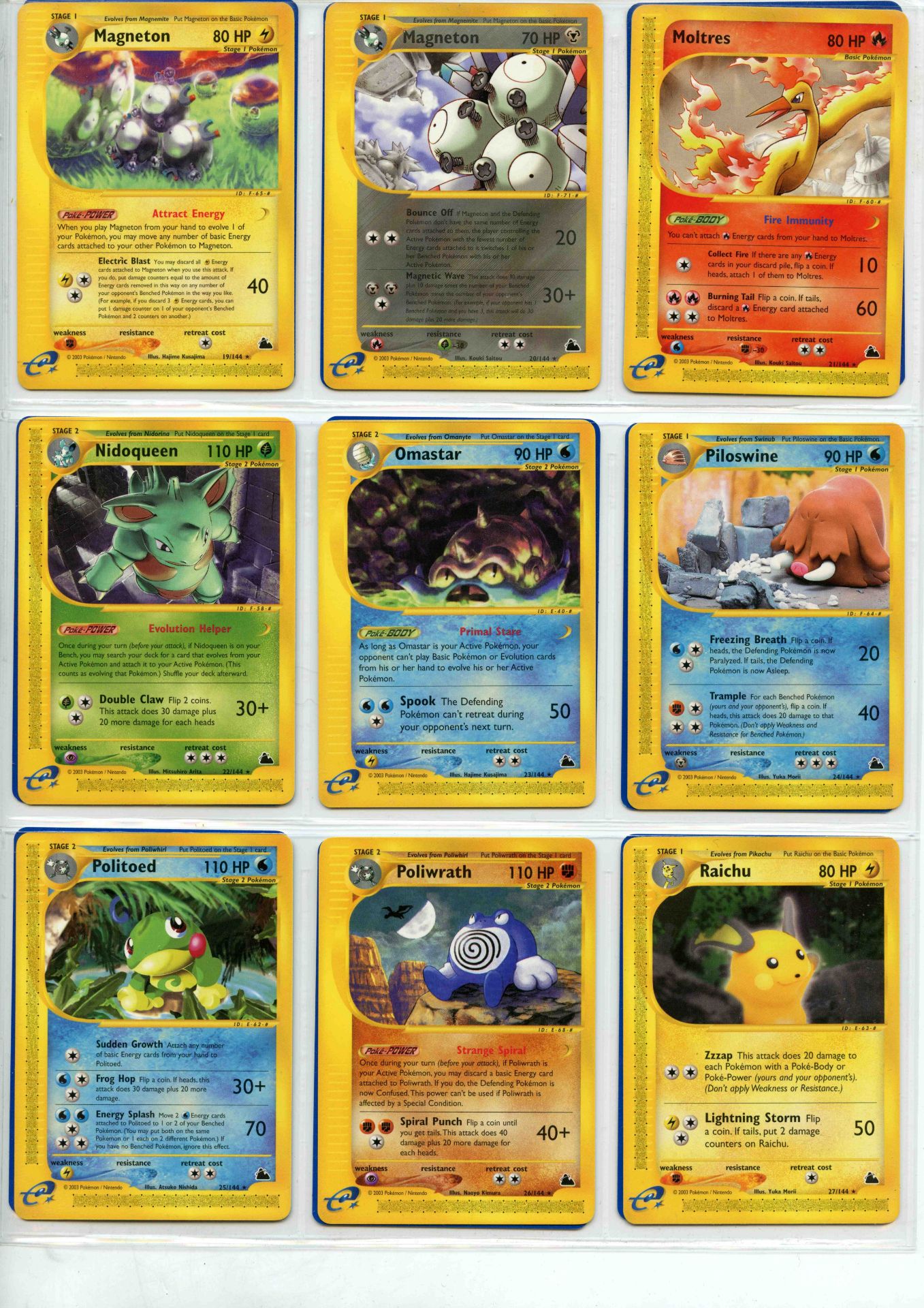 Pokemon TCG - Skyridge Master Set- Complete Set - This lot contains a complete Pokemon Skyridge - Bild 7 aus 43