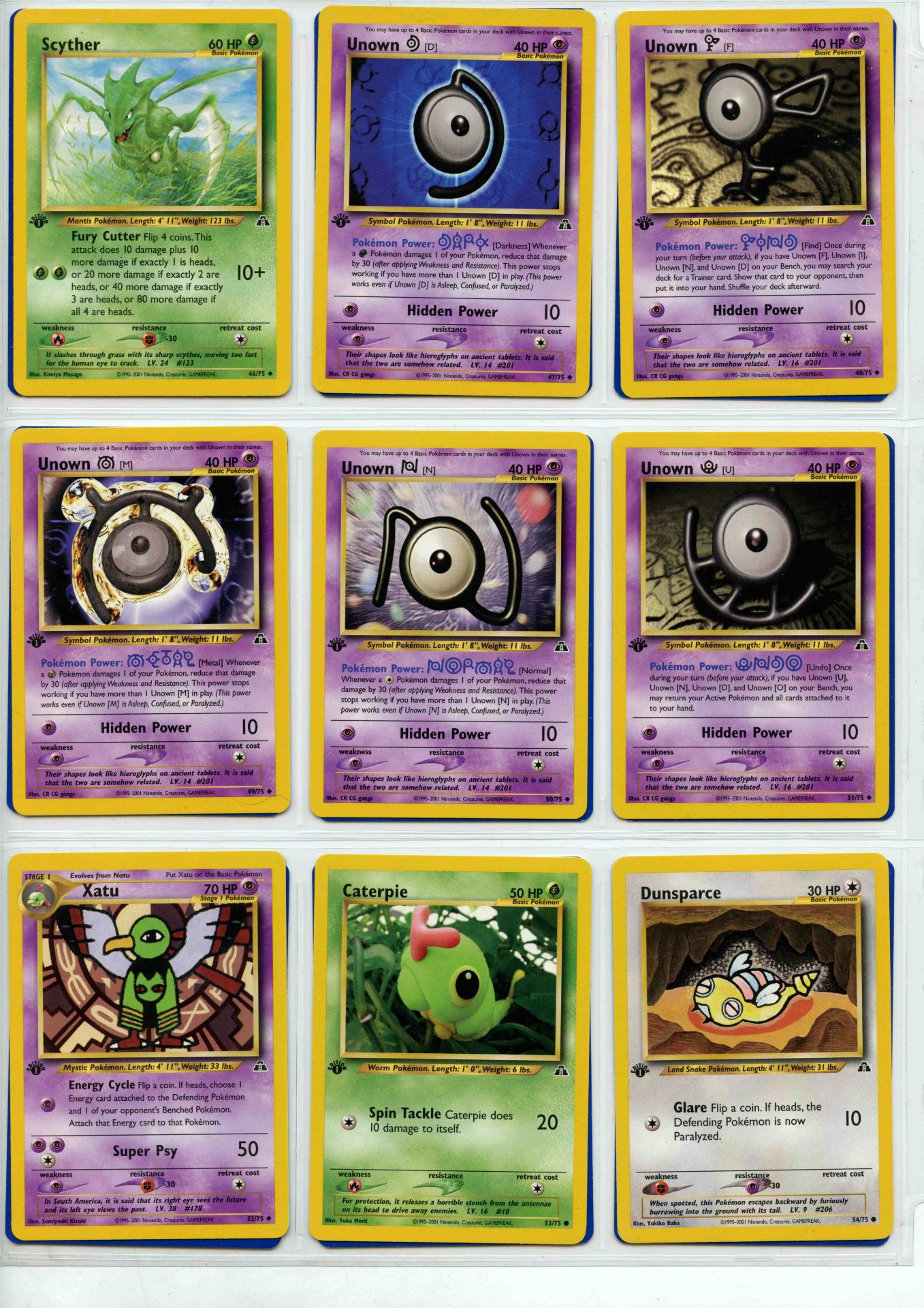 Pokemon TCG - Neo Discovery 1st Ed - Complete Set 75/75 - This lot contains a complete Pokemon 1st - Image 6 of 9