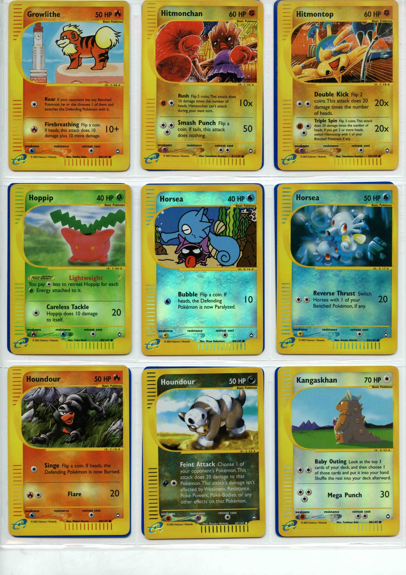 Pokemon TCG - Aquapolis Reverse Holo Rare, Uncommon & Common - Complete Set 147/147 - This lot - Bild 10 aus 17