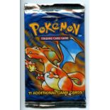 Pokemon TCG - Base Set Booster Pack - Unlimted - Sealed - This lot contains 1x booster pack listed