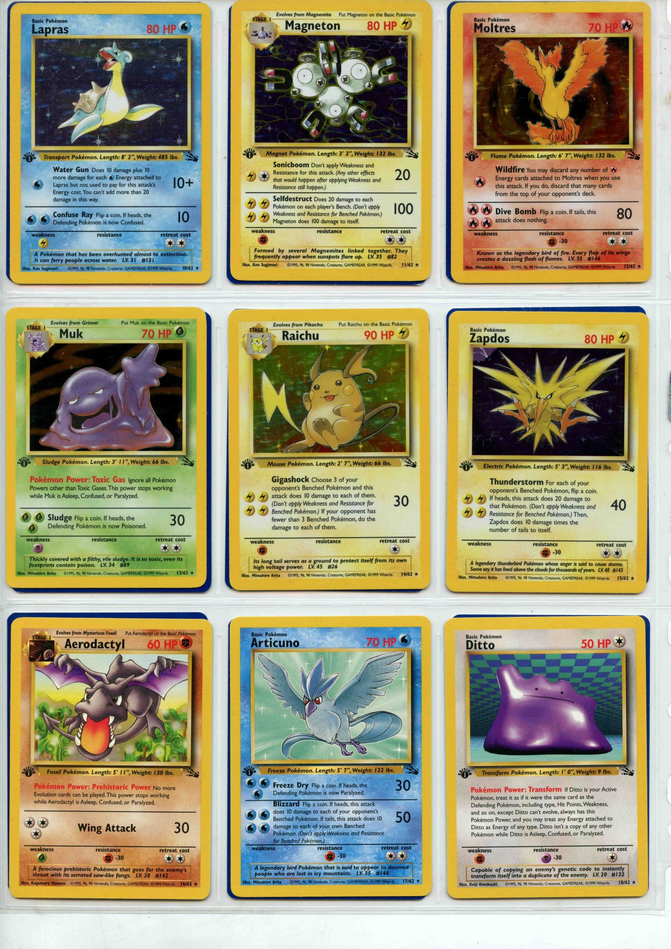 Pokemon TCG - Fossil 1st Ed - Complete Set 102/102 - This lot contains a complete Pokemon 1st Ed - Bild 2 aus 7