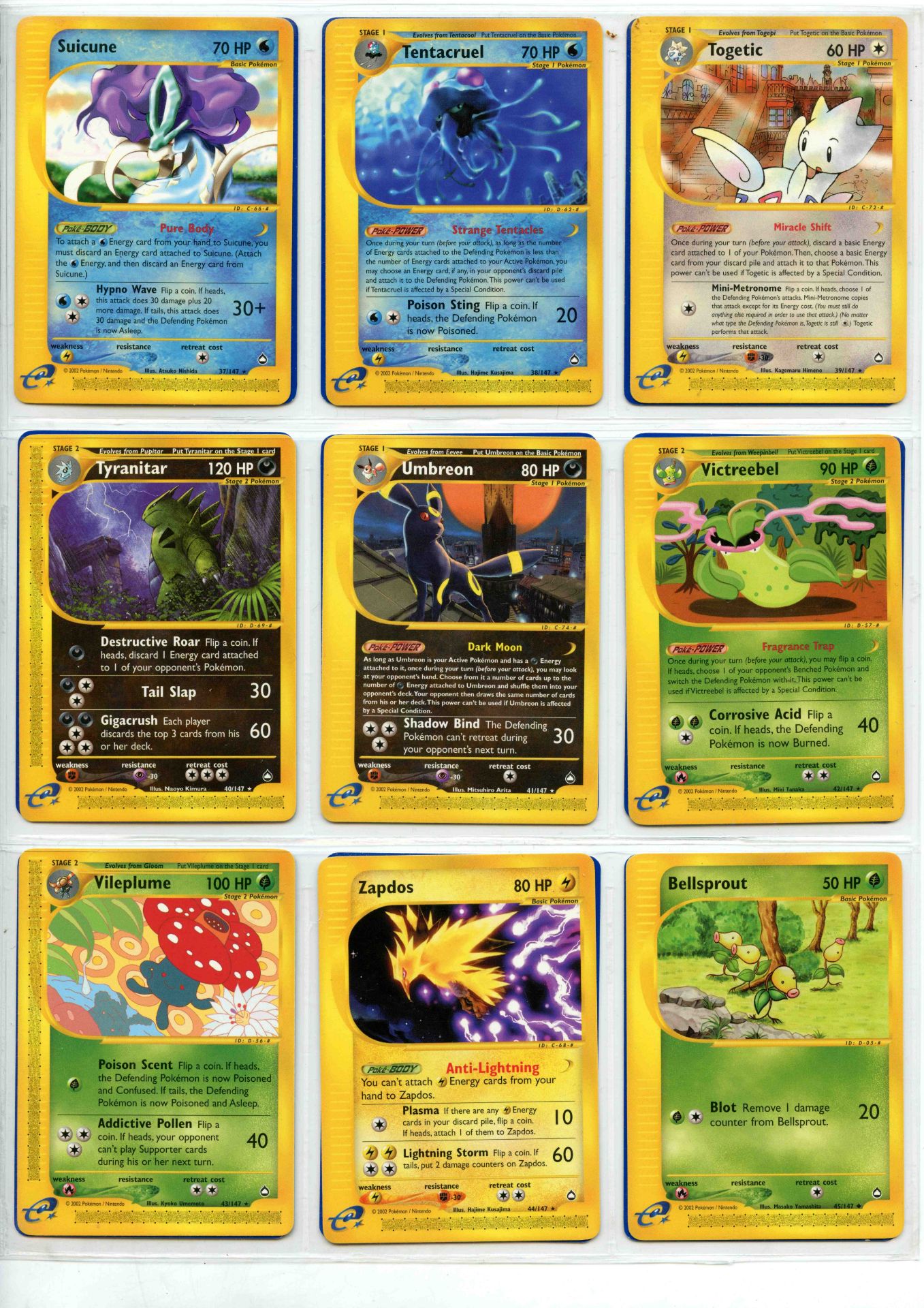 Pokemon TCG - Aquapolis Non-Holo Rare, Uncommon & Common - Complete Set 147/147 - This lot - Bild 5 aus 17