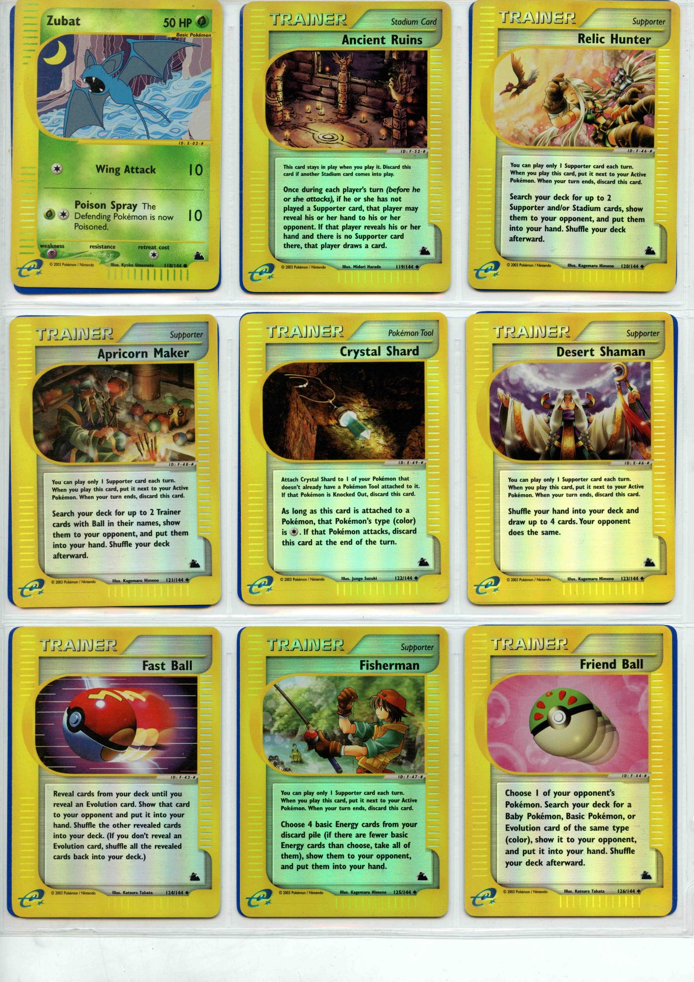 Pokemon TCG - Skyridge Master Set- Complete Set - This lot contains a complete Pokemon Skyridge - Bild 34 aus 43
