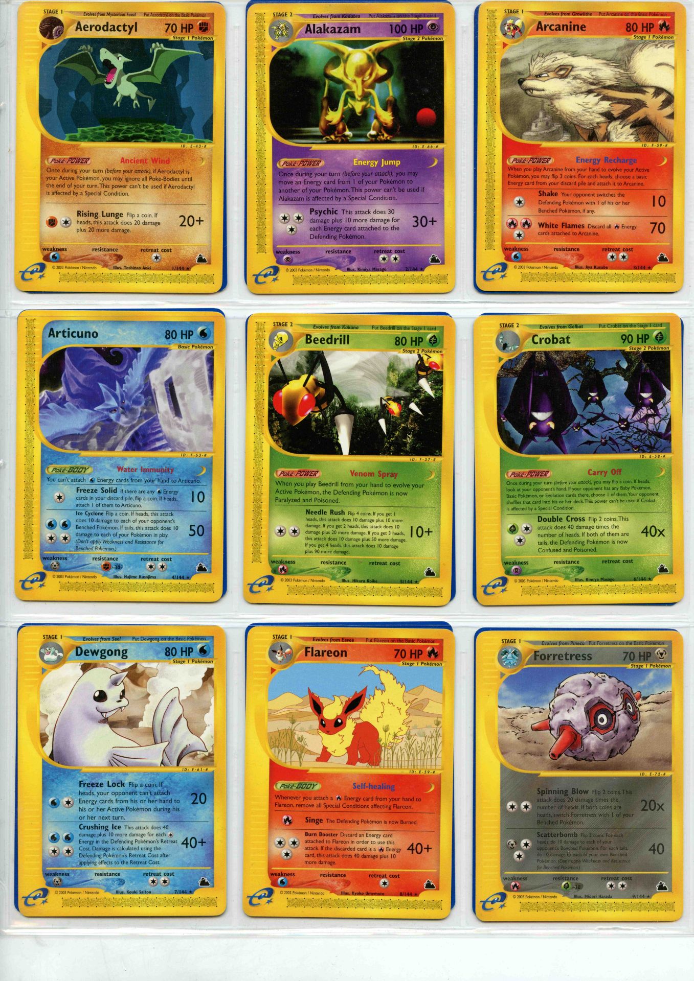 Pokemon TCG - Skyridge Master Set- Complete Set - This lot contains a complete Pokemon Skyridge - Bild 5 aus 43