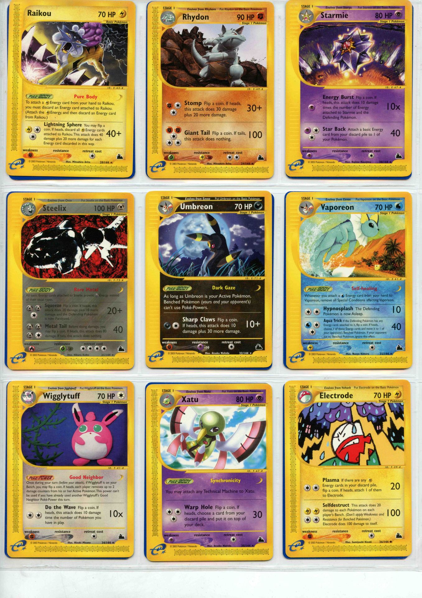 Pokemon TCG - Skyridge Master Set- Complete Set - This lot contains a complete Pokemon Skyridge - Bild 8 aus 43
