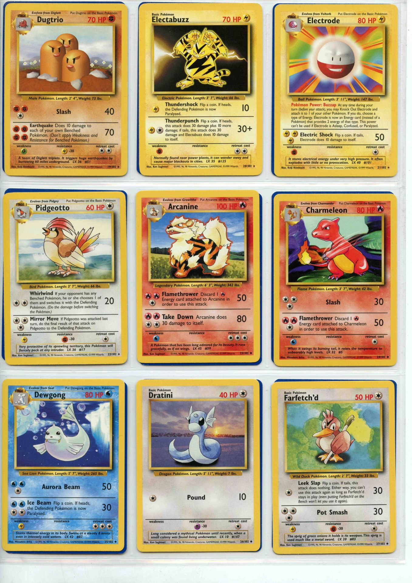 Pokemon TCG - Base Set Unlimited - Complete Set 102/102 - This lot contains a complete Pokemon - Bild 3 aus 12