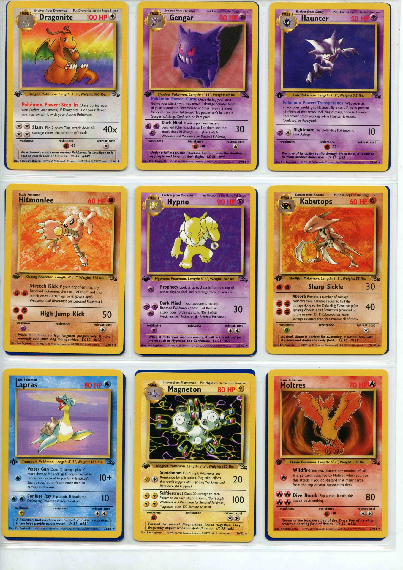 Pokemon TCG - Fossil 1st Ed - Complete Set 102/102 - This lot contains a complete Pokemon 1st Ed - Bild 3 aus 7