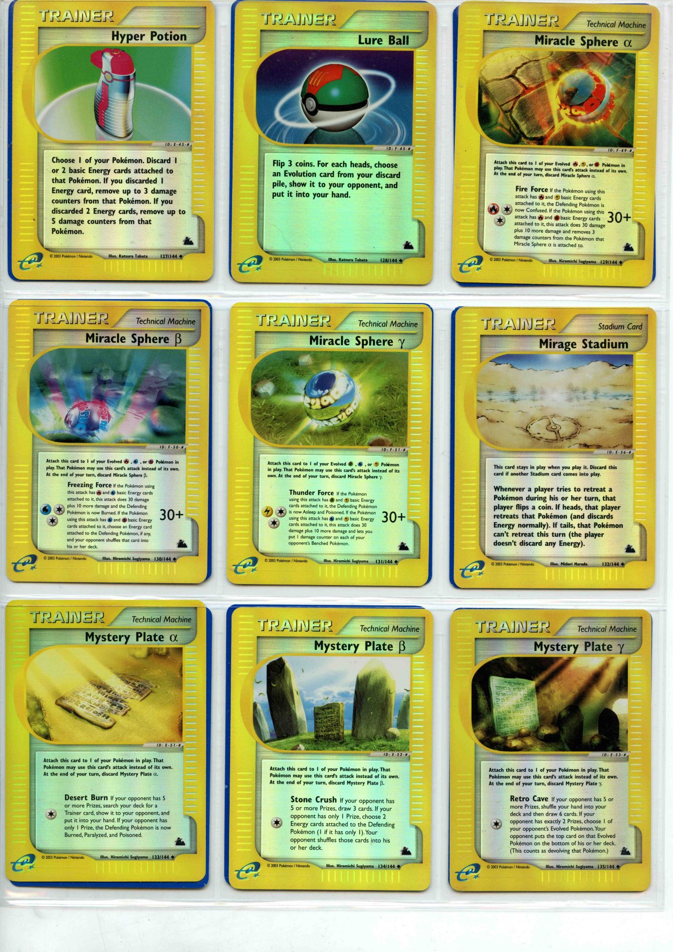 Pokemon TCG - Skyridge Master Set- Complete Set - This lot contains a complete Pokemon Skyridge - Bild 35 aus 43