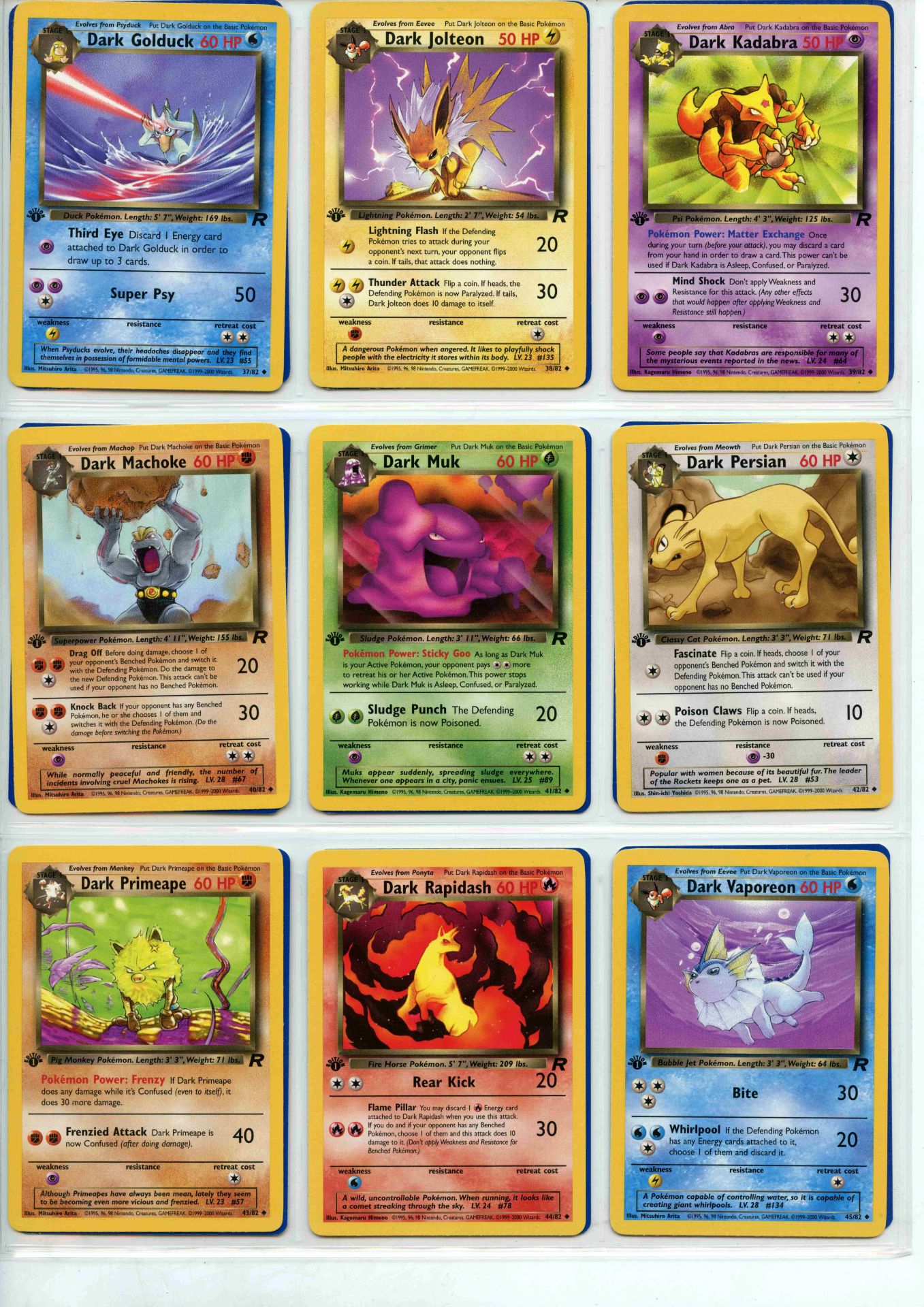 Pokemon TCG - Team Rocket 1st Ed - Complete Set 82/82 - This lot contains a complete Pokemon - Bild 5 aus 10