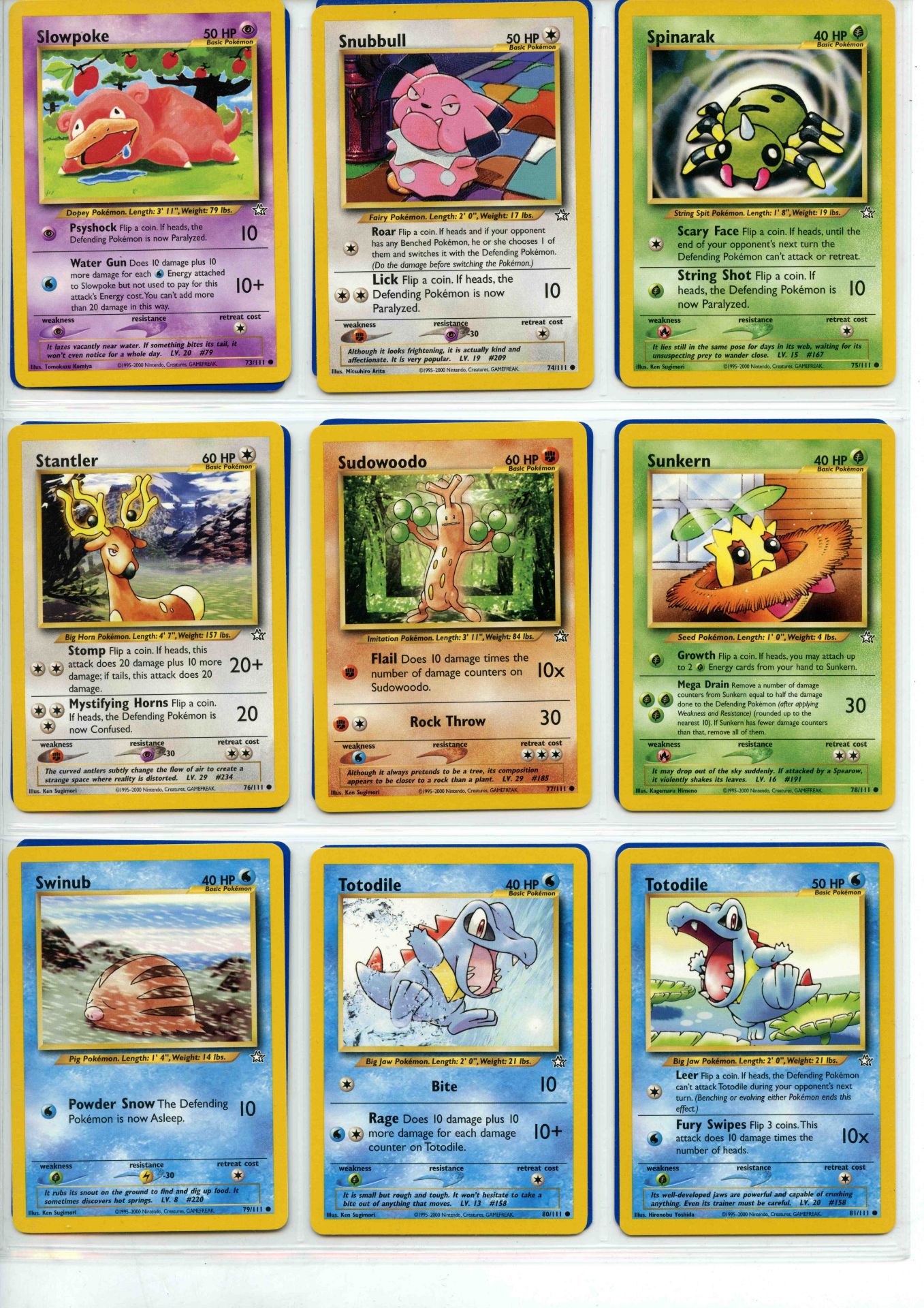 Pokemon TCG - Neo Genesis Unlimited - Complete Set 111/111 - This lot contains a complete Pokemon - Bild 9 aus 13