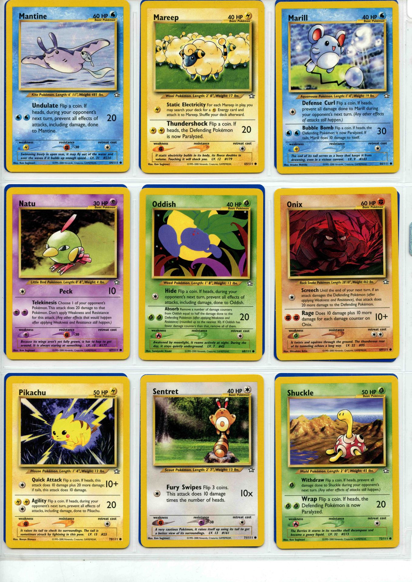 Pokemon TCG - Neo Genesis Unlimited - Complete Set 111/111 - This lot contains a complete Pokemon - Bild 8 aus 13