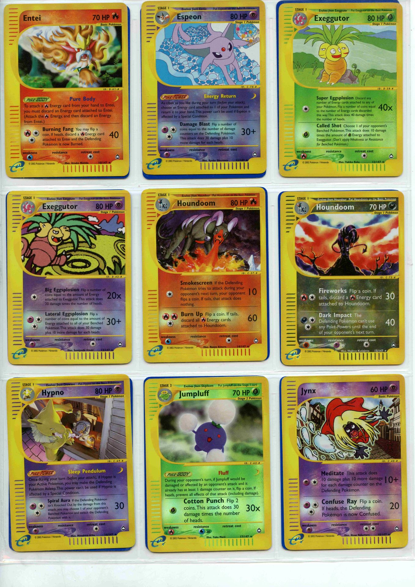 Pokemon TCG - Aquapolis Reverse Holo Rare, Uncommon & Common - Complete Set 147/147 - This lot - Bild 2 aus 17