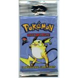 Pokemon TCG - Base Set 2 Booster Pack Long Crimp - Sealed - This lot contains 1 sealed Base Set