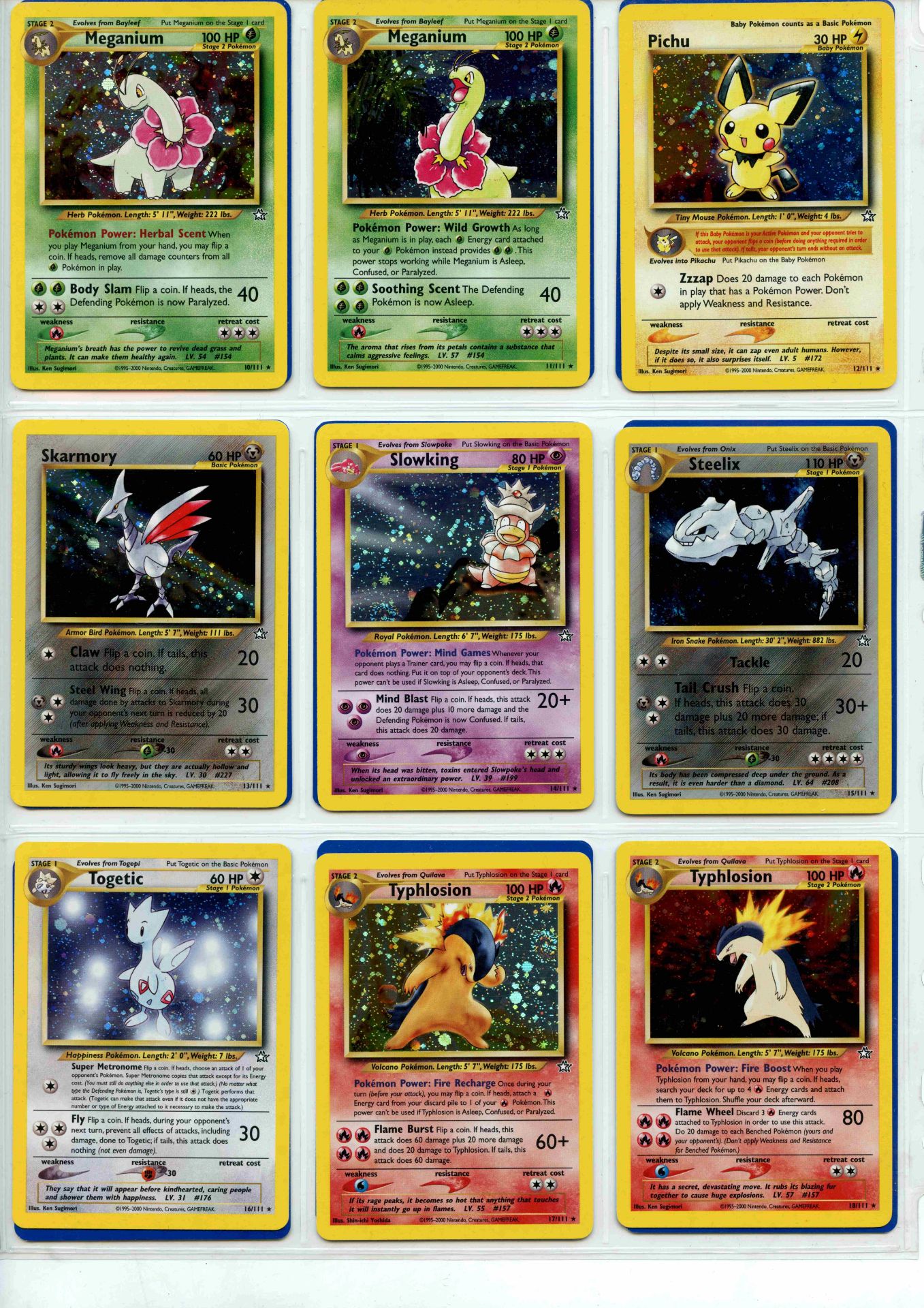 Pokemon TCG - Neo Genesis Unlimited - Complete Set 111/111 - This lot contains a complete Pokemon - Bild 2 aus 13