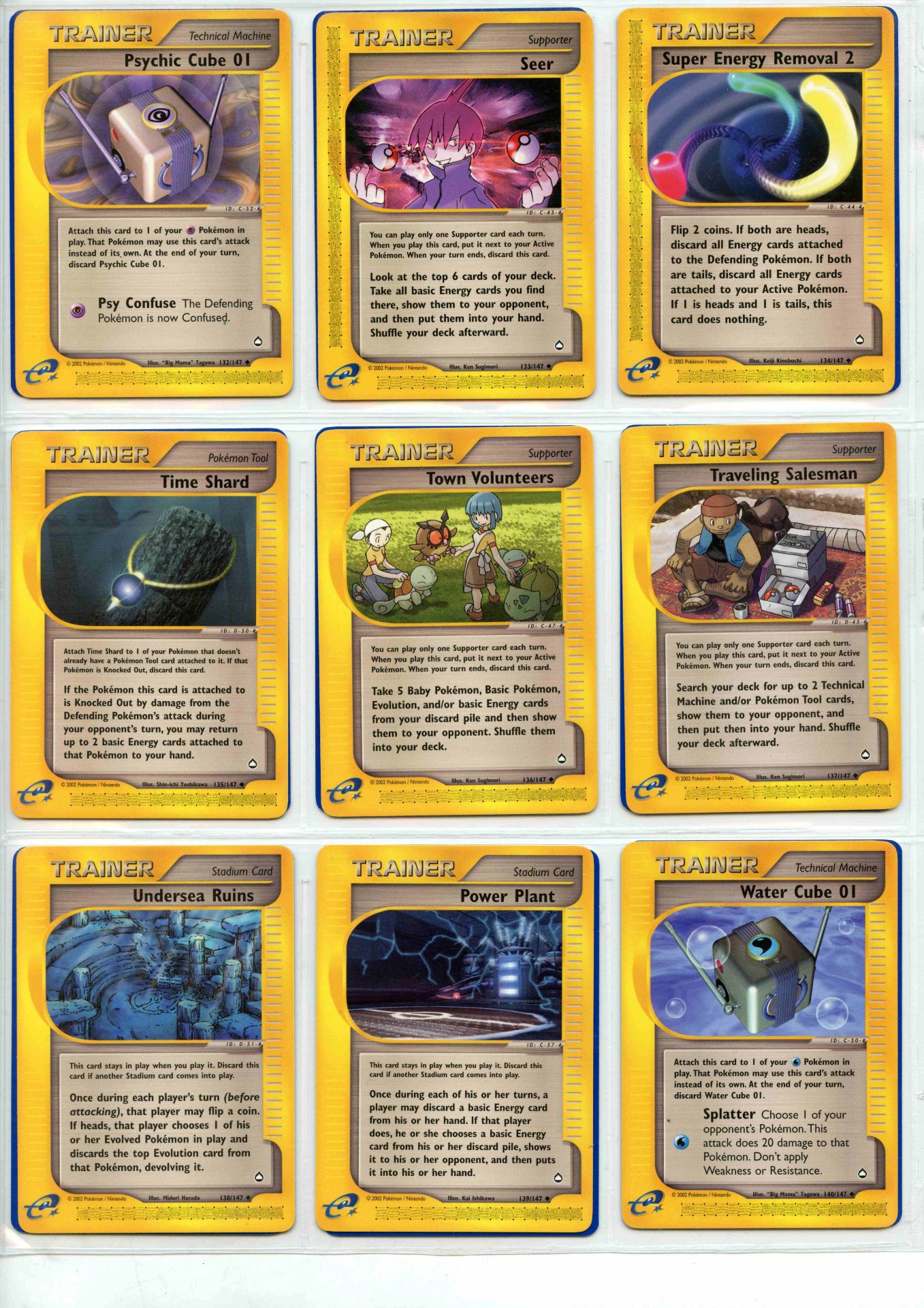 Pokemon TCG - Aquapolis Non-Holo Rare, Uncommon & Common - Complete Set 147/147 - This lot - Bild 16 aus 17