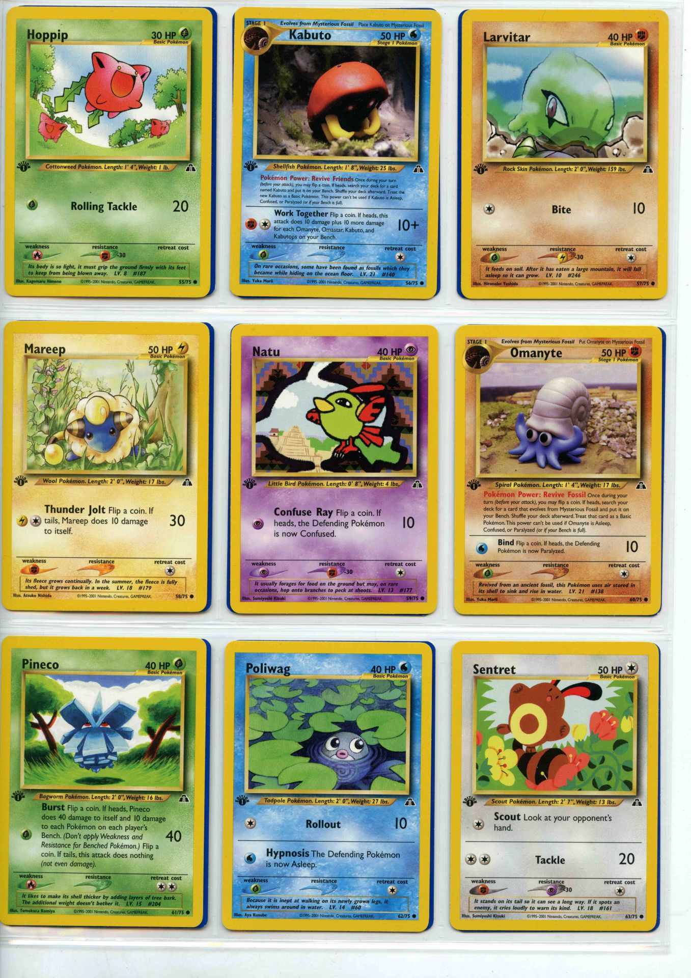 Pokemon TCG - Neo Discovery 1st Ed - Complete Set 75/75 - This lot contains a complete Pokemon 1st - Image 7 of 9