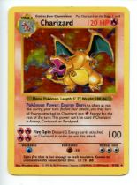 Pokemon TCG - Charizard HOLO - Base Set Shadowless - Heavily Played - This lot contains 1x copy of