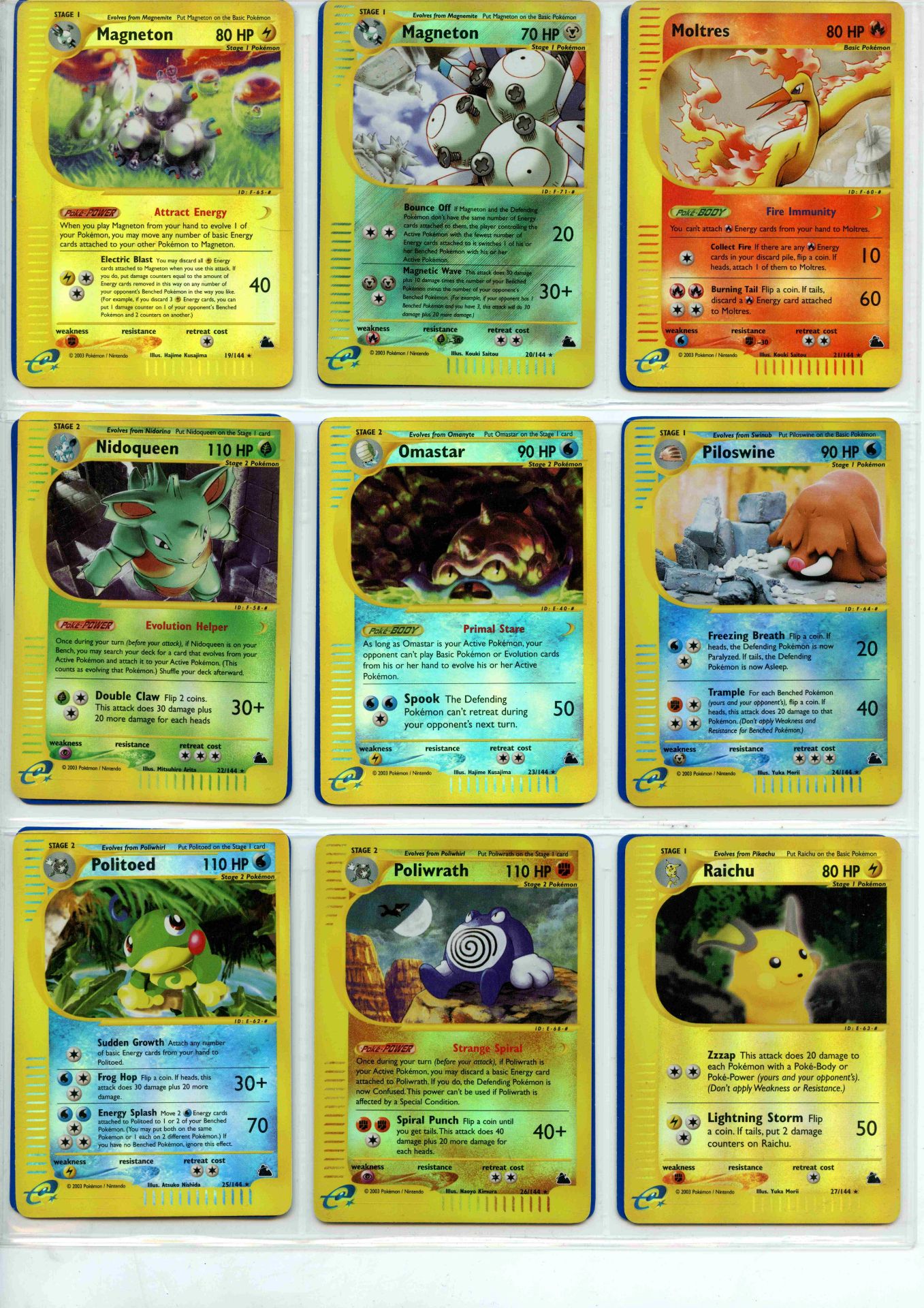 Pokemon TCG - Skyridge Master Set- Complete Set - This lot contains a complete Pokemon Skyridge - Bild 23 aus 43