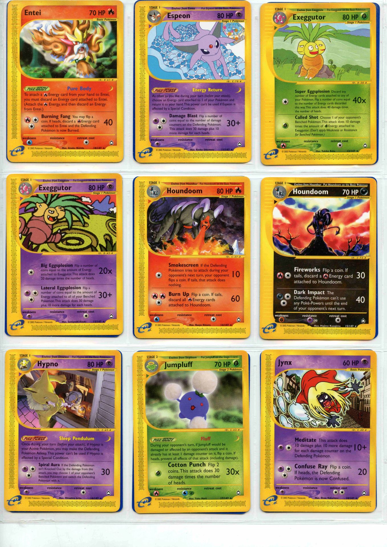 Pokemon TCG - Aquapolis Non-Holo Rare, Uncommon & Common - Complete Set 147/147 - This lot - Bild 2 aus 17