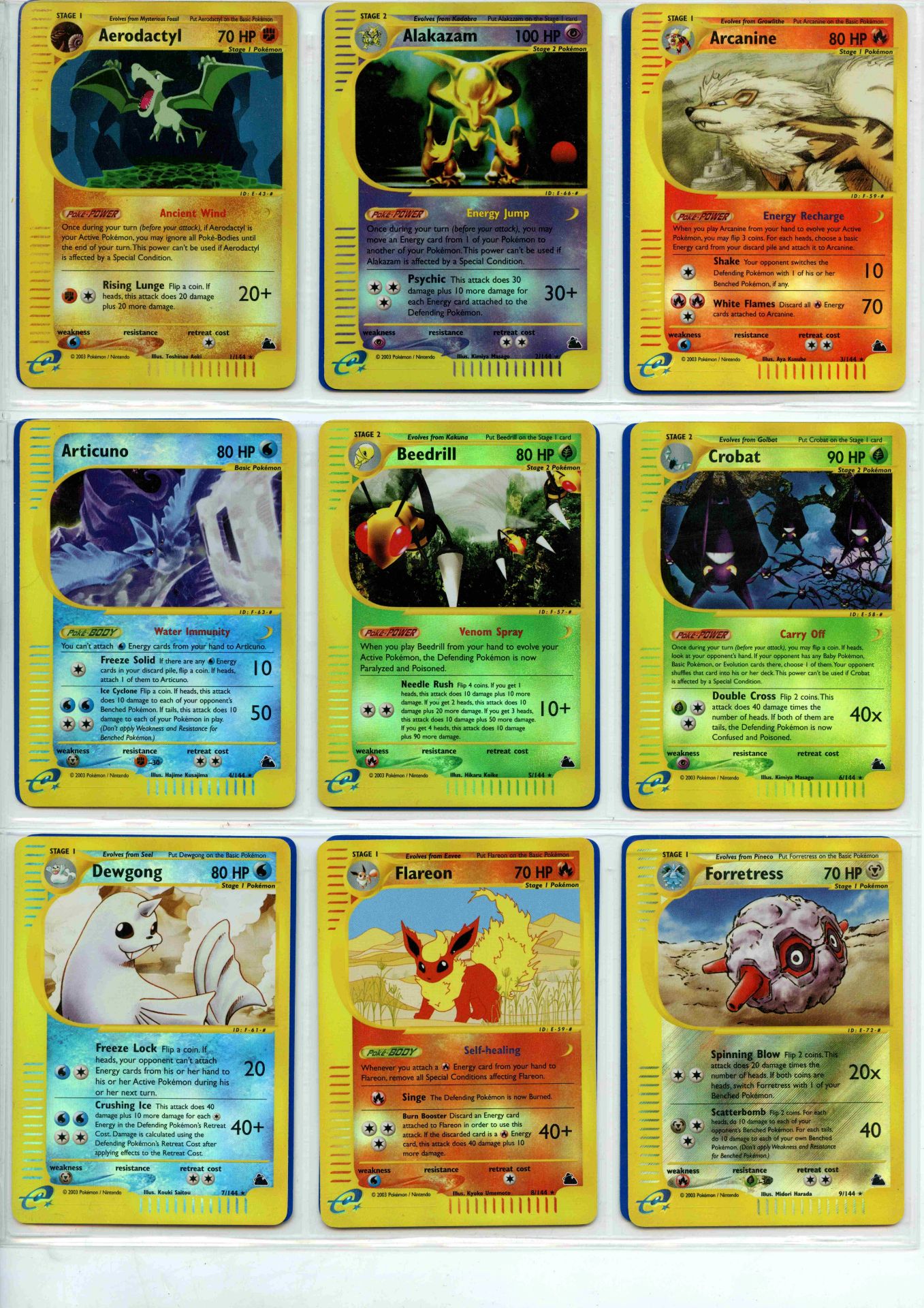 Pokemon TCG - Skyridge Master Set- Complete Set - This lot contains a complete Pokemon Skyridge - Bild 21 aus 43