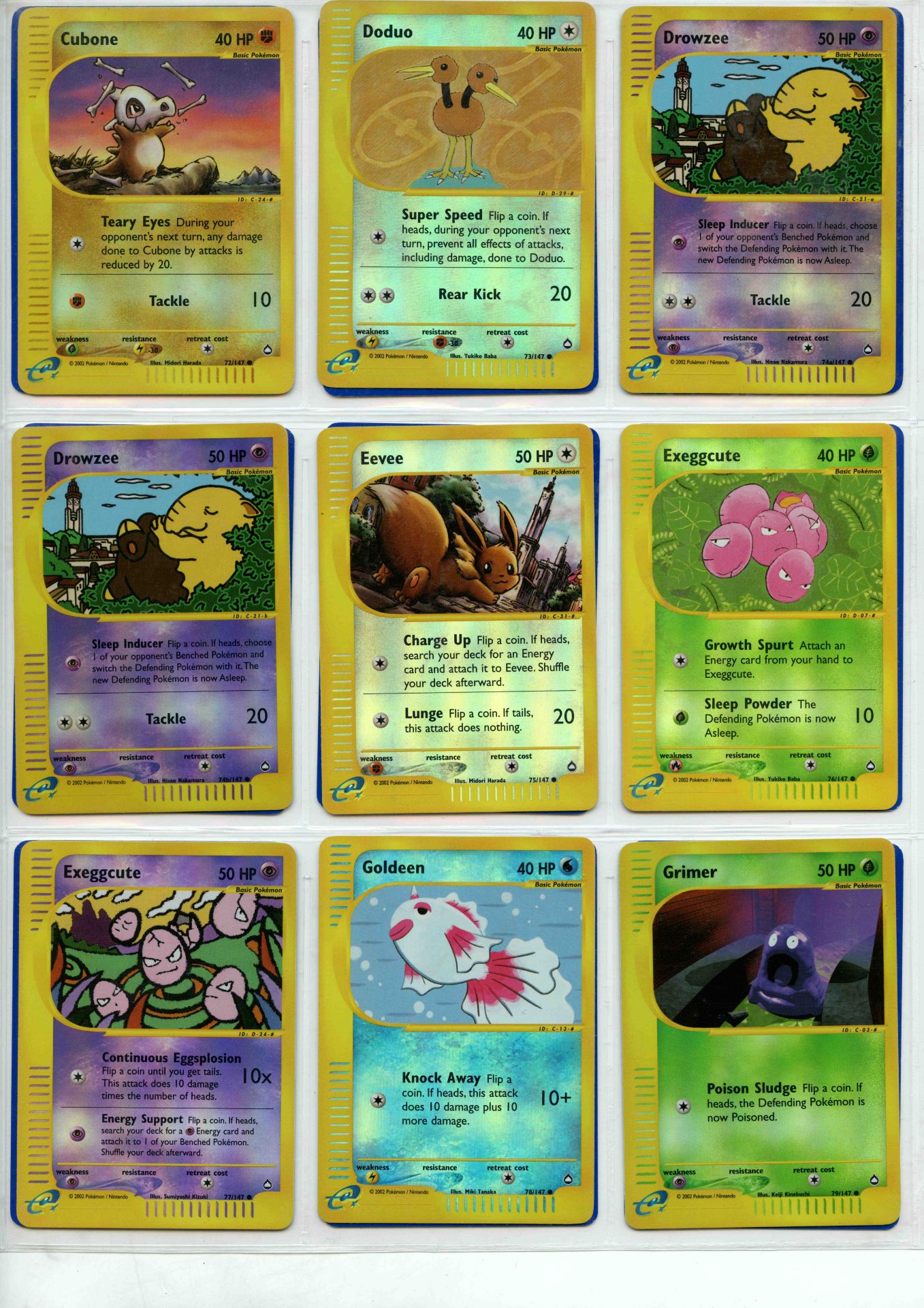 Pokemon TCG - Aquapolis Reverse Holo Rare, Uncommon & Common - Complete Set 147/147 - This lot - Bild 9 aus 17