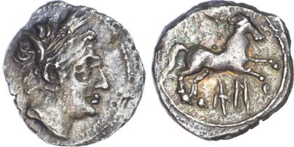 Carthage, Second Punic War Issue (c. 213-211 BC) AR ¼ Shekel