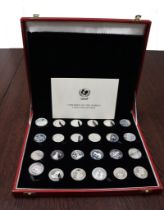 World, UNICEF, Children of the World, sterling silver Proof Coin Collection (24)