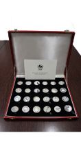 World, UNICEF, Children of the World, sterling silver Proof Coin Collection (24)