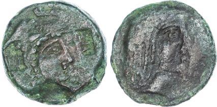 Numidia, Hiarbas (c. 84-82 BC) AE Unit