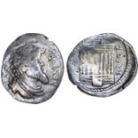 Kings of Numidia, Juba I (c. 60-46 BC) AR Denarius