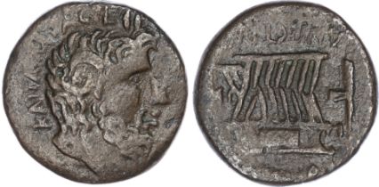 Kyrenaica, Kyrene (Late 1st Century BC) AE
