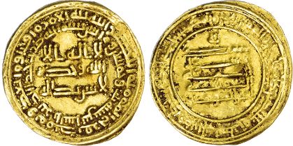 Abbasid, al-Mu'tazz (AH 252-255 / 866-869 AD), gold Dinar