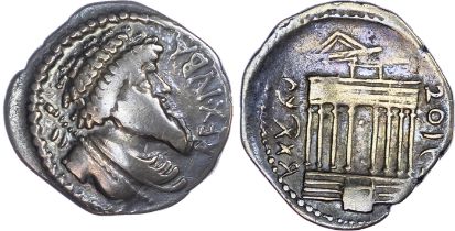 Kings of Numidia, Juba I (c. 60-46 BC) AR Denarius