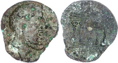 Syrtica, Sabratha, pseudo-autonomous issue (c. 60-50 BC) AE