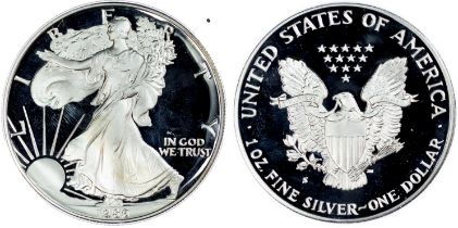 USA, American Eagle, Proof silver Dollar, 1986