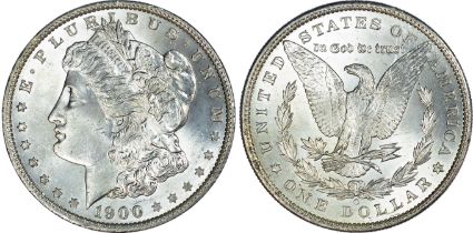 USA, silver Morgan Dollar, 1900