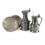 PEWTER JUGS ETC.