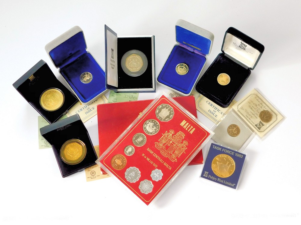 ISLE OF MAN ETC PROOF COIN SETS.