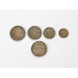 EDWARD VII MAUNDY COIN SET.