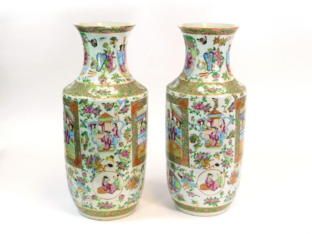 CANTONESE VASES. - Image 2 of 2