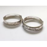 SILVER BANGLES.