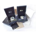 ROYAL MINT £10 5OZ. SILVER PROOF COINS.
