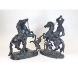 SPELTER SCULPTURES.