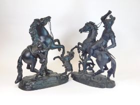 SPELTER SCULPTURES.