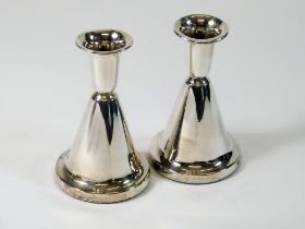 SILVER CANDLESTICKS.