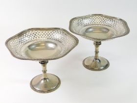 SILVER FRUIT STANDS.