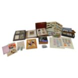 A collection of 19th century and later photographs, postcards, numismatics with Victorian and