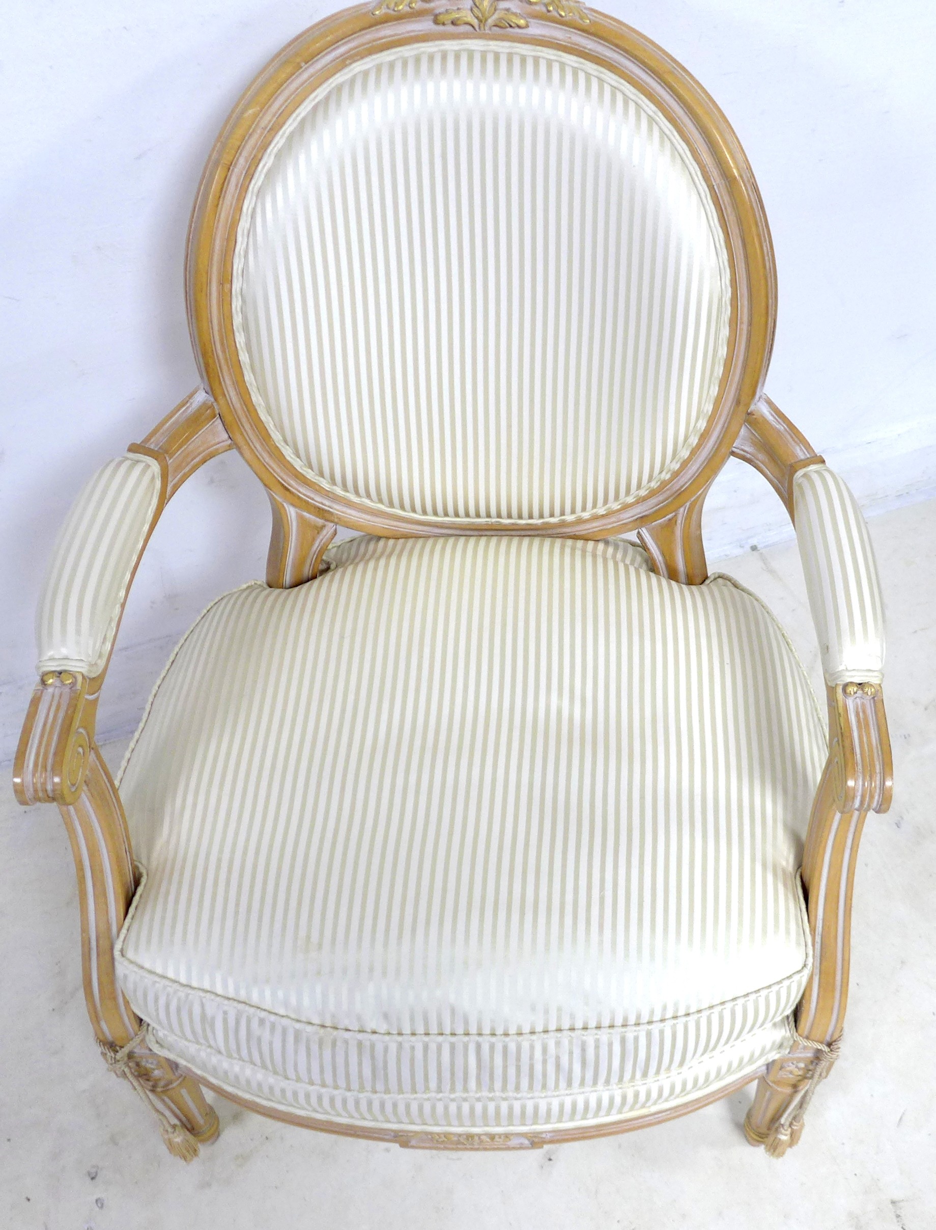 An Italian fauteuil (open armchair), in French 18th century style, made by Elli Boff s.n.c., with - Image 2 of 4